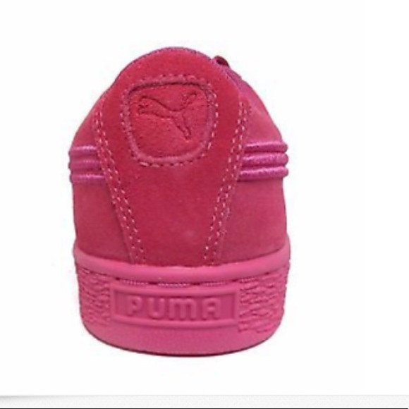 Puma Suede Classic Badge JR Big Kids Pink Size 6 - Picture 5 of 8